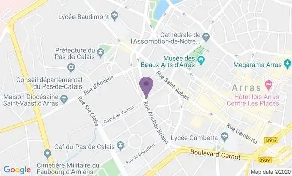Localisation Banque Postale Agence de Saint Laurent Blangy