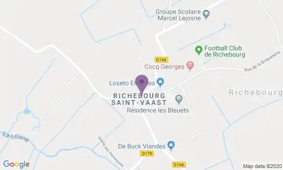 Localisation Banque Postale Agence de Richebourg