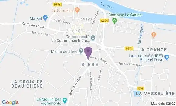 Localisation LCL Agence de Bléré