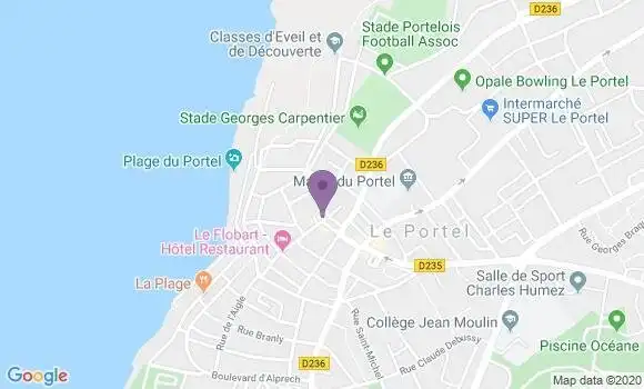Localisation Banque Postale Agence de Le Portel