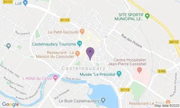 Localisation LCL Agence de Castelnaudary