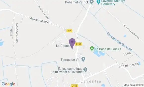 Localisation Banque Postale Agence de Laventie