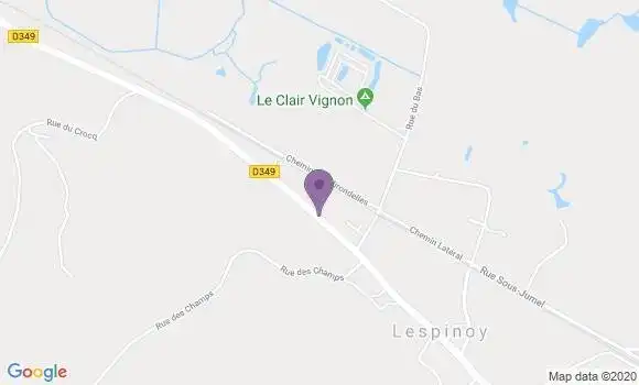 Localisation Banque Postale Agence de Brimeux