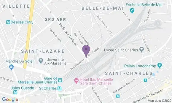 Localisation Société Générale Agence de Marseille National