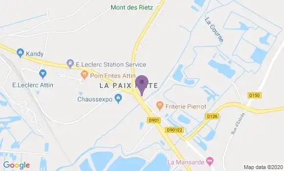 Localisation Banque Postale Agence de Beutin