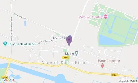 Localisation Banque Postale Agence de Vineuil Saint Firmin