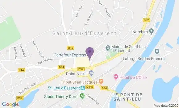 Localisation Banque Postale Agence de Saint Leu d