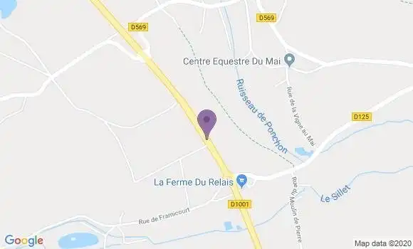 Localisation Banque Postale Agence de Sainte Geneviève