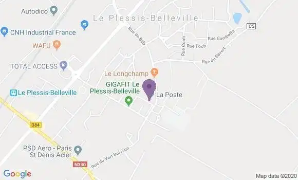 Localisation Banque Postale Agence de Le Plessis Belleville
