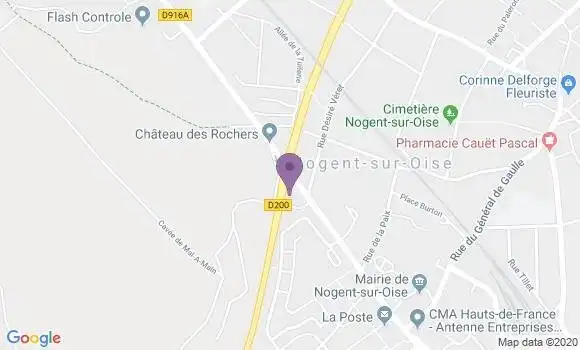 Localisation Banque Postale Agence de Nogent sur Oise