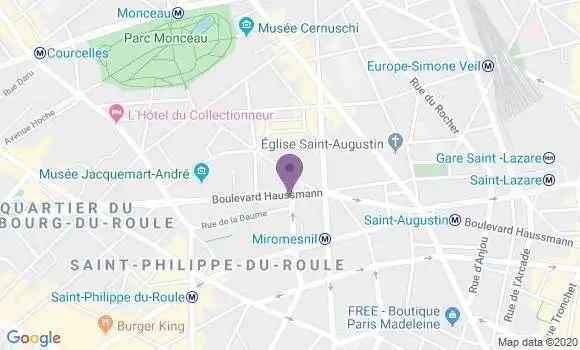 Localisation LCL Agence de Paris Messine