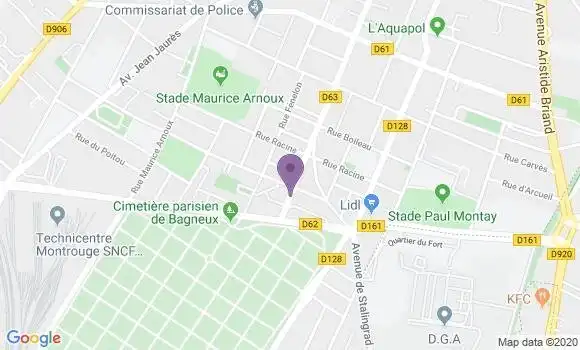 Localisation LCL Agence de Montrouge Boileau