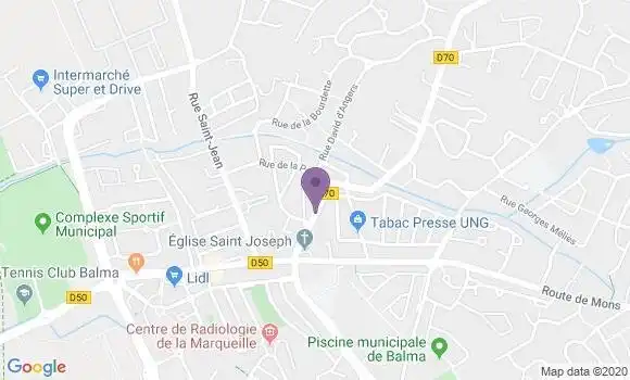 Localisation LCL Agence de Balma