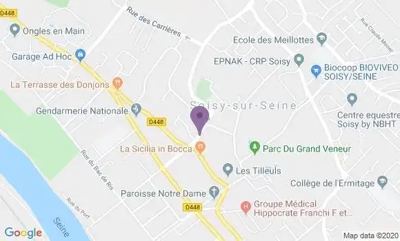 Localisation LCL Agence de Soisy sur Seine