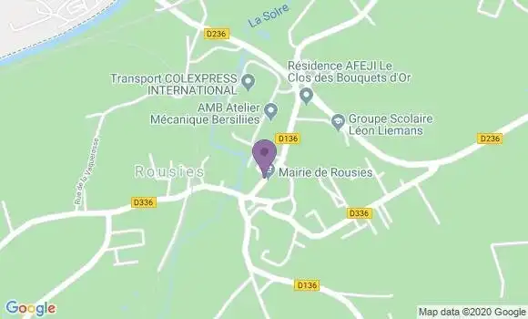 Localisation Banque Postale Agence de Rousies