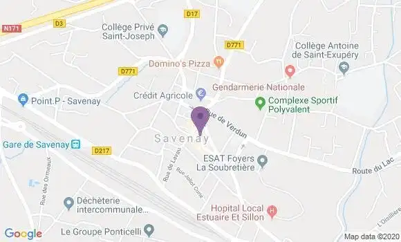 Localisation LCL Agence de Savenay
