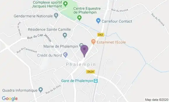 Localisation Banque Postale Agence de Phalempin