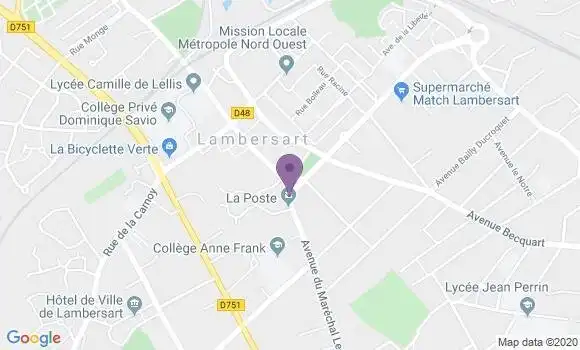 Localisation Banque Postale Agence de Lambersart