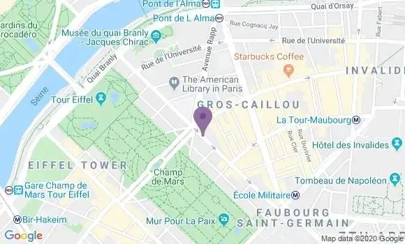 Localisation LCL Agence de Paris la Bourdonnais