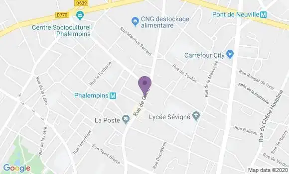 Localisation Banque Postale Agence de Tourcoing Gand