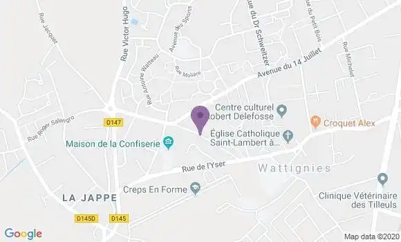 Localisation Banque Postale Agence de Faches Thumesnil