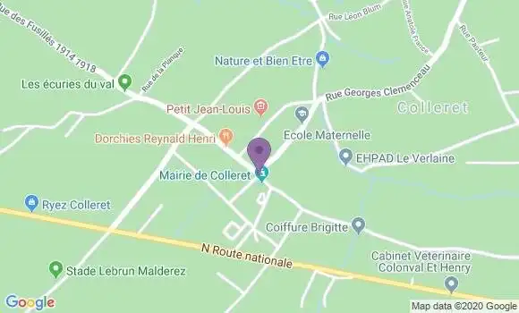 Localisation Banque Postale Agence de Colleret
