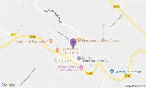 Localisation Banque Postale Agence de Cassel