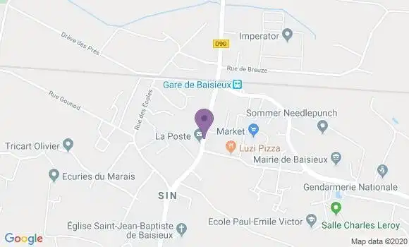 Localisation Banque Postale Agence de Baisieux