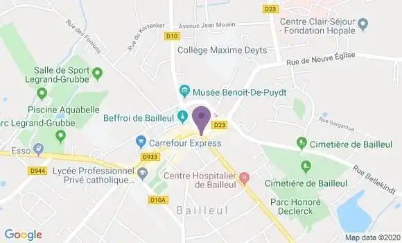 Localisation Banque Postale Agence de Bailleul
