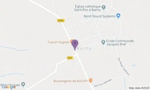 Localisation Banque Postale Agence de Bachy