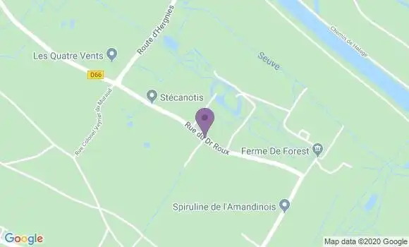 Localisation Banque Postale Agence de Saint Amand en Puisaye