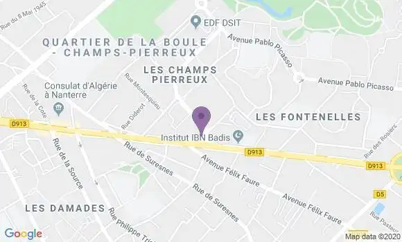 Localisation LCL Agence de Nanterre le Capitole