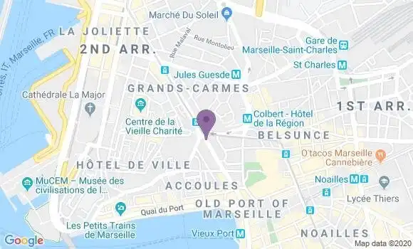 Localisation Société Générale Agence de Marseille République