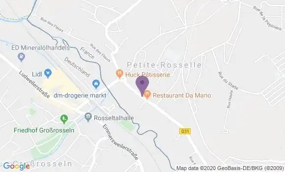 Localisation Banque Postale Agence de Petite Rosselle