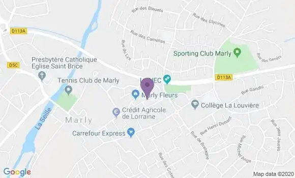 Localisation Banque Postale Agence de Marly