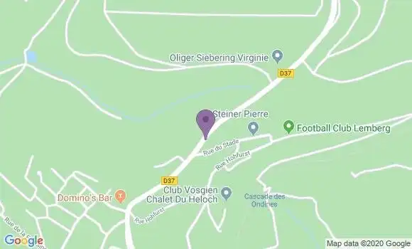 Localisation Banque Postale Agence de Lemberg
