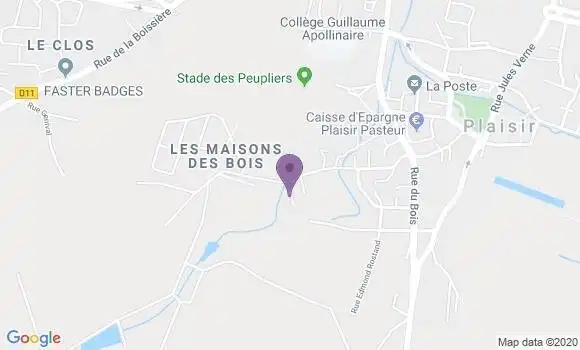 Localisation LCL Agence de Plaisir Village