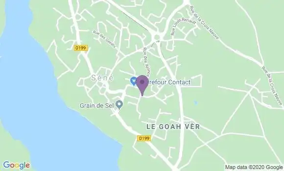 Localisation Banque Postale Agence de Séné