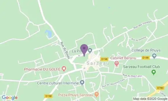 Localisation Banque Postale Agence de Sarzeau