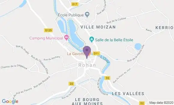 Localisation Banque Postale Agence de Rohan