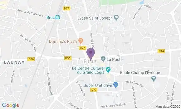 Localisation LCL Agence de Bruz