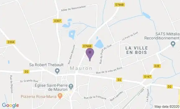 Localisation Banque Postale Agence de Mauron