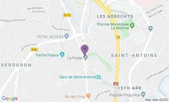 Localisation Société Générale Agence de Marseille Saint Antoine