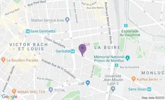 Localisation LCL Agence de Lyon Abondance