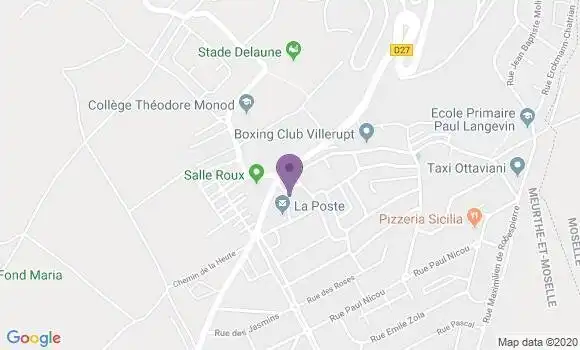 Localisation Banque Postale Agence de Villerupt Cantebonne