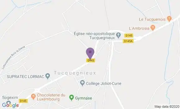 Localisation Banque Postale Agence de Tucquegnieux