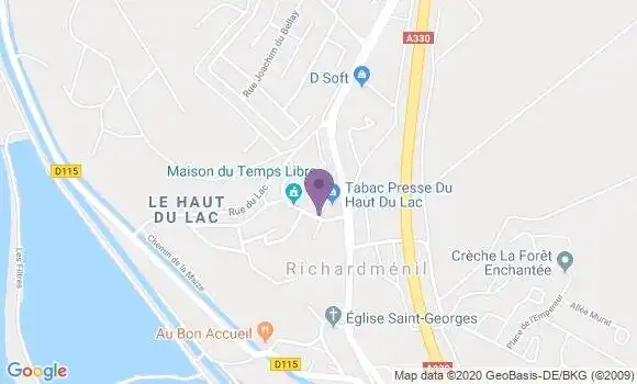 Localisation Banque Postale Agence de Richardménil
