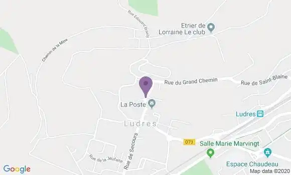 Localisation Banque Postale Agence de Ludres