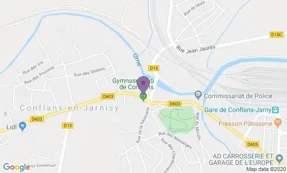Localisation Banque Postale Agence de Conflans en Jarnisy