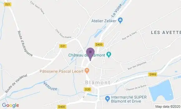 Localisation Banque Postale Agence de Blamont